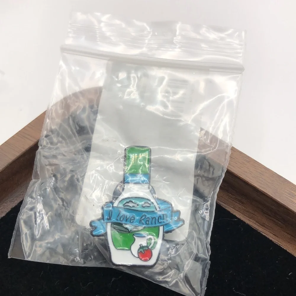 3/$25 Bottle of Ranch Dressing Pin “I Love Ranch” Hidden Valley Unisex